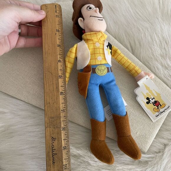Vintage Y2K Woody Beanbag Stuffy Toy Story Character 10” NWT Disney - Picture 5 of 6
